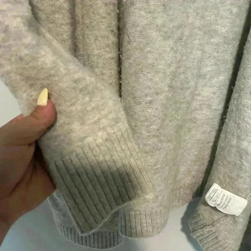 J Crew Sweater Open Cardigan Size 8 Wool/Alpaca/Nylon/Elastane